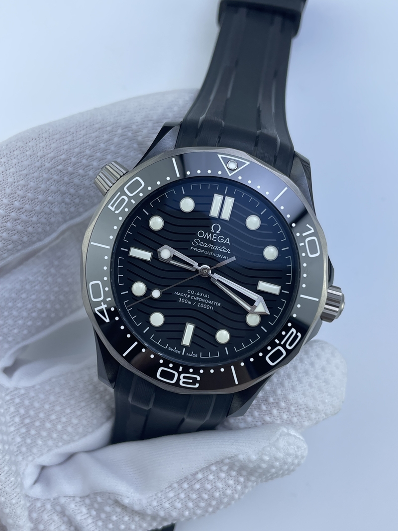 (국내발송1점 )VS공장 V2 오메가 다이버300 세라믹 블랙 논데이트 러버