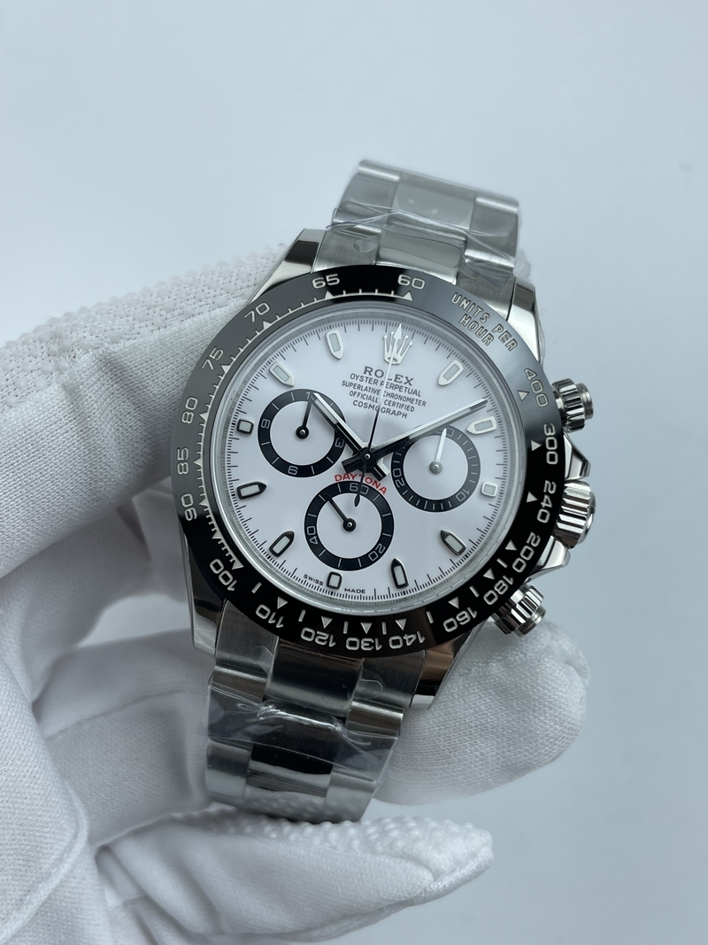(준비완료/특급배송)NO.3540/초특급 갓성비 데이토나 스틸 세라믹베젤 화이트
