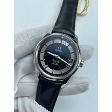 (준비완료/특급배송)NO.3571/VS공장 오메가 드빌 아워비전 41MM 스탤 블랙앤실버다이얼 악어가죽