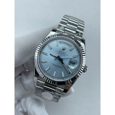 (준비완료/특급배송)NO.3663/QP공장 롤렉스 데이데이트40 텅스텐 아이스블루다이얼